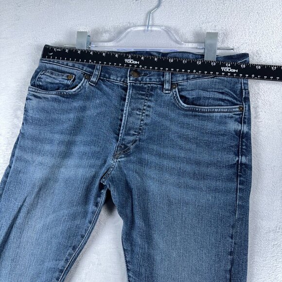 H&M Skinny Jeans Women's Size 31/32 Slim Low Waist Mid Rise Blue Denim - Picture 6 of 11